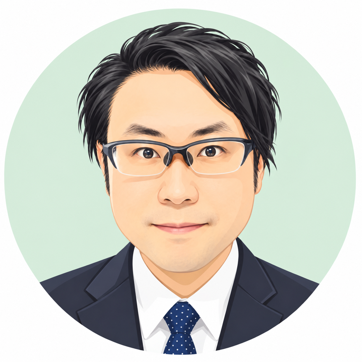 運営者 佐々木渉の似顔絵